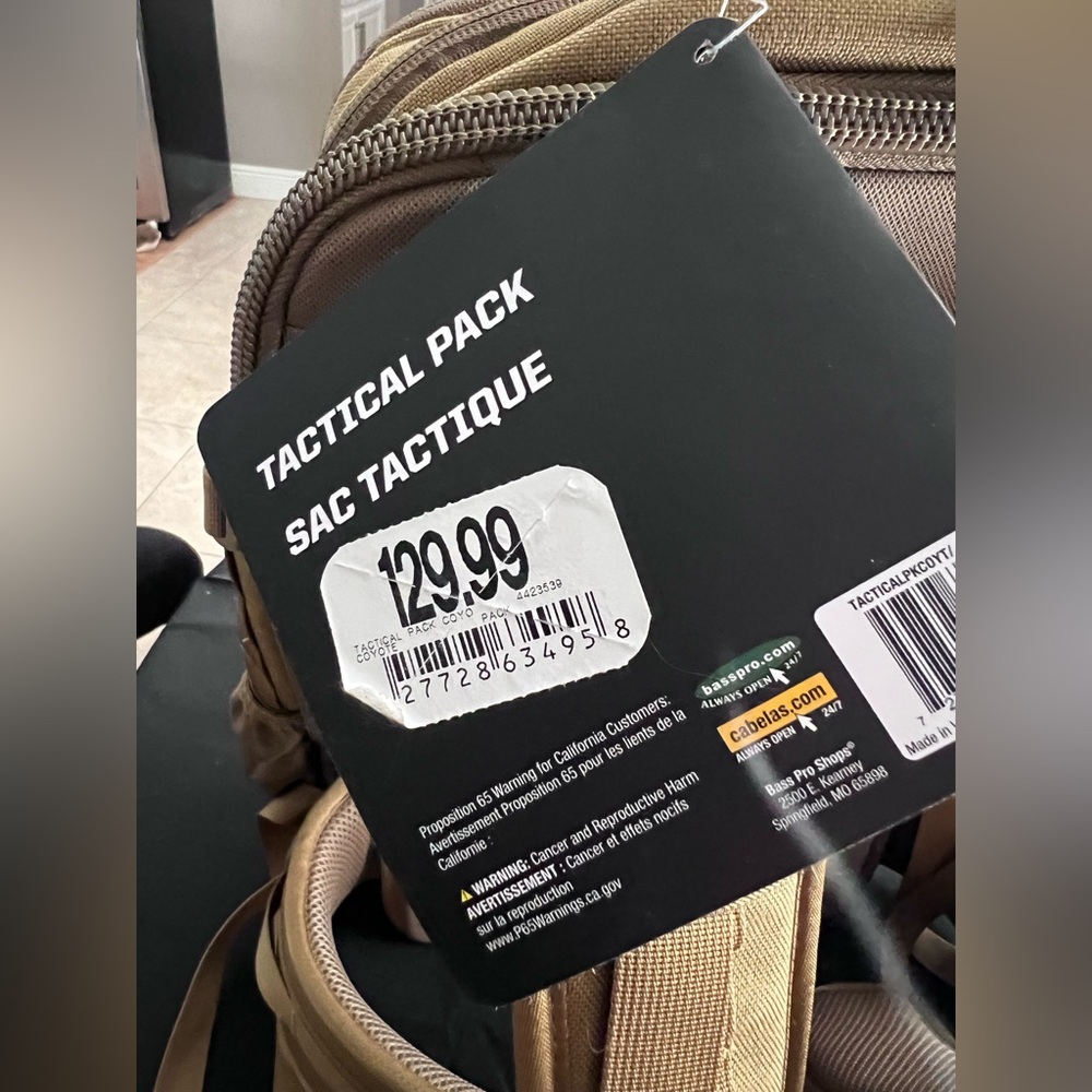 NWT Cabela's Tactical TLS Pack color coyote - Picture 9 of 9